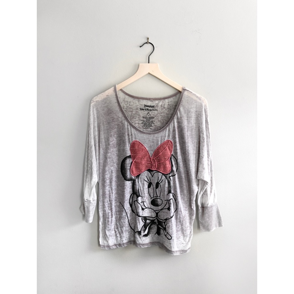 Disneyland Resort Minnie Mouse 3/4 Sleeve Tee - Picture 1 of 3
